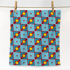 Shapes In Squares Pattern                                                                                                            			face Towel