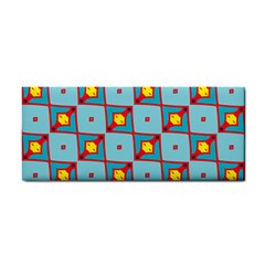 Shapes In Squares Pattern                                                                                                            			hand Towel