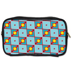 Shapes In Squares Pattern                                                                                                            			toiletries Bag (one Side) by LalyLauraFLM