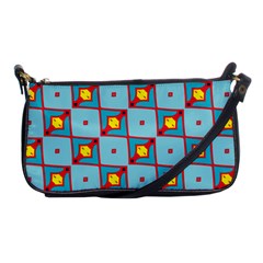 Shapes In Squares Pattern                                                                                                            			shoulder Clutch Bag