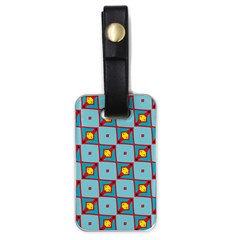 Shapes In Squares Pattern                                                                                                            			luggage Tag (one Side)