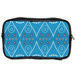 Ornamental Shapes                                                                                                             Toiletries Bag (two Sides) by LalyLauraFLM