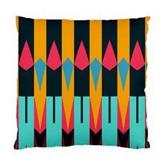 Shapes And Stripes                                                                                                             	standard Cushion Case (two Sides) by LalyLauraFLM