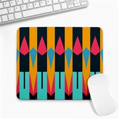 Shapes And Stripes                                                                                                             			large Mousepad