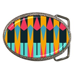 Shapes And Stripes                                                                                                             			belt Buckle by LalyLauraFLM