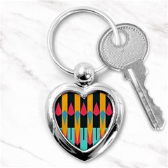 Shapes And Stripes                                                                                                             			key Chain (heart)