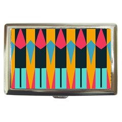 Shapes And Stripes                                                                                                             			cigarette Money Case by LalyLauraFLM