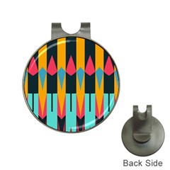 Shapes And Stripes                                                                                                             			golf Ball Marker Hat Clip