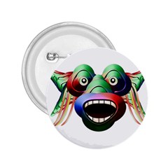 Futuristic Funny Monster Character Face 2 25  Buttons by dflcprints