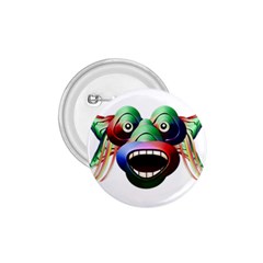 Futuristic Funny Monster Character Face 1 75  Buttons