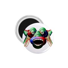 Futuristic Funny Monster Character Face 1 75  Magnets by dflcprints