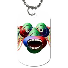 Futuristic Funny Monster Character Face Dog Tag (one Side) by dflcprints