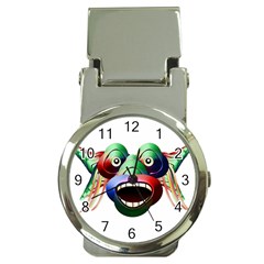 Futuristic Funny Monster Character Face Money Clip Watches by dflcprints