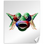 Futuristic Funny Monster Character Face Canvas 8  x 10  8.15 x9.66  Canvas - 1