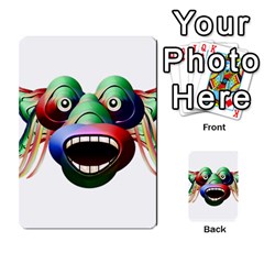 Futuristic Funny Monster Character Face Multi-purpose Cards (rectangle) 