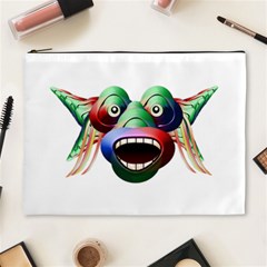 Futuristic Funny Monster Character Face Cosmetic Bag (xl) by dflcprints