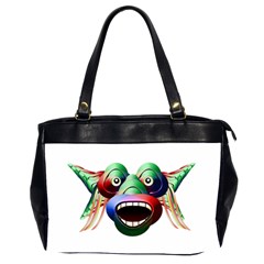 Futuristic Funny Monster Character Face Office Handbags (2 Sides) 