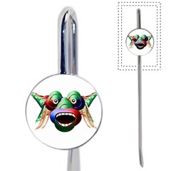 Futuristic Funny Monster Character Face Book Mark