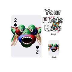 Futuristic Funny Monster Character Face Playing Cards 54 (mini) 