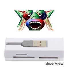 Futuristic Funny Monster Character Face Memory Card Reader (stick) 