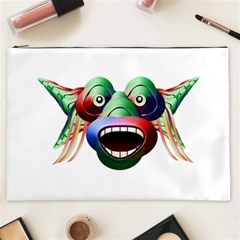 Futuristic Funny Monster Character Face Cosmetic Bag (xxl)  by dflcprints