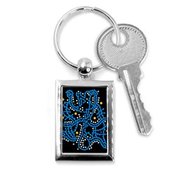 Blue Fantasy Key Chains (rectangle) 