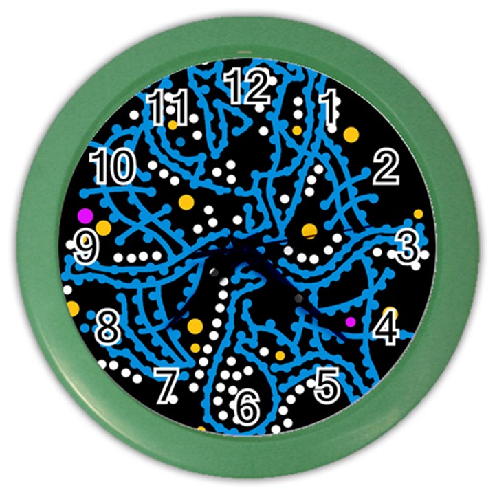 Blue fantasy Color Wall Clocks