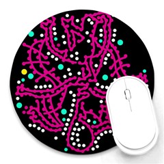 Pink Fantasy Round Mousepads