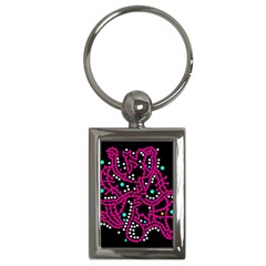 Pink Fantasy Key Chains (rectangle)  by Valentinaart