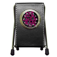 Pink Fantasy Pen Holder Desk Clocks