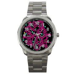 Pink Fantasy Sport Metal Watch