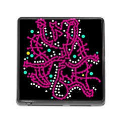 Pink Fantasy Memory Card Reader (square) by Valentinaart