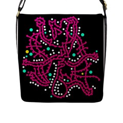 Pink Fantasy Flap Messenger Bag (l)  by Valentinaart