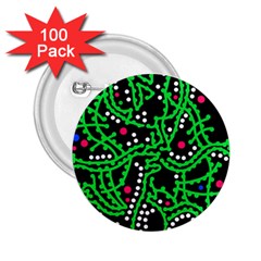 Green Fantasy 2 25  Buttons (100 Pack)  by Valentinaart