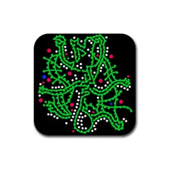 Green Fantasy Rubber Coaster (square) 