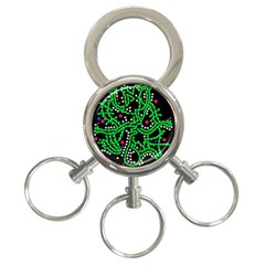 Green Fantasy 3-ring Key Chains