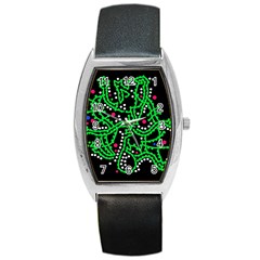 Green Fantasy Barrel Style Metal Watch by Valentinaart