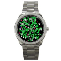 Green Fantasy Sport Metal Watch by Valentinaart