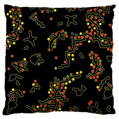 In My Mind 2 Large Flano Cushion Case (one Side) by Valentinaart