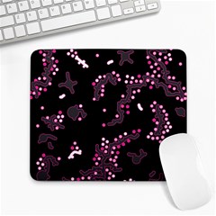 In My Mind - Pink Large Mousepads by Valentinaart