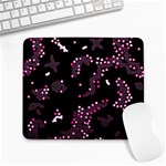 In my mind - pink Large Mousepads Front