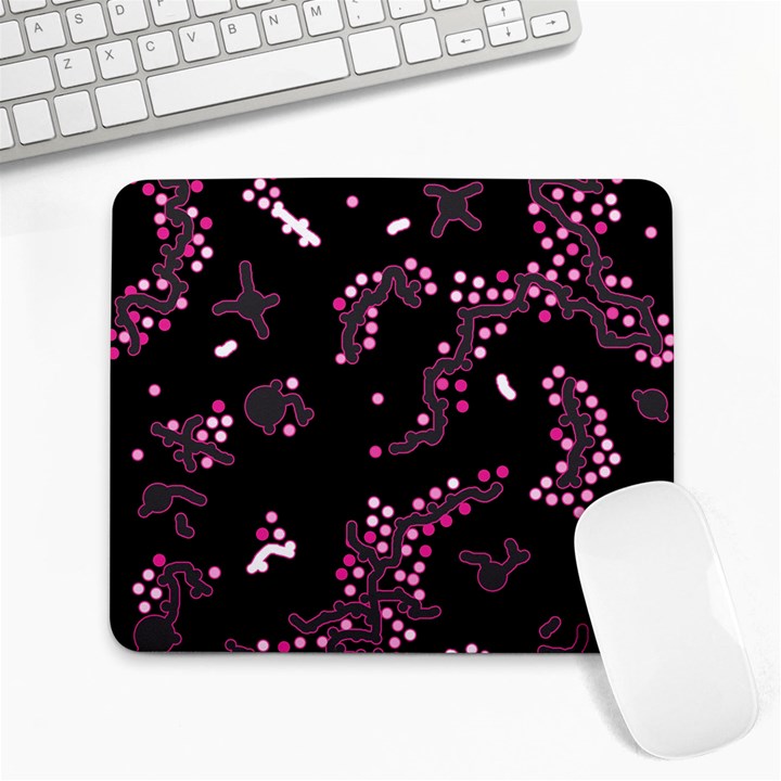 In my mind - pink Large Mousepads