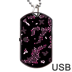 In My Mind - Pink Dog Tag Usb Flash (two Sides)  by Valentinaart