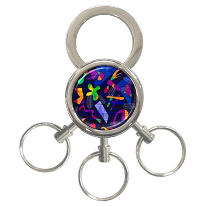 Colorful dream 3-Ring Key Chains