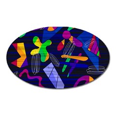 Colorful Dream Oval Magnet by Valentinaart