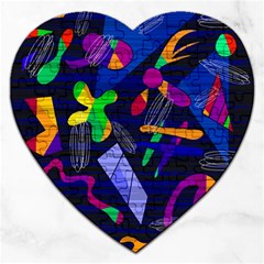 Colorful Dream Jigsaw Puzzle (heart) by Valentinaart