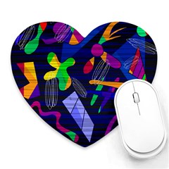 Colorful Dream Heart Mousepads by Valentinaart