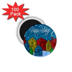 Xmas Landscape 1 75  Magnets (100 Pack)  by Valentinaart