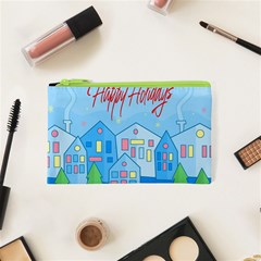 Xmas Landscape - Happy Holidays Cosmetic Bag (xs) by Valentinaart