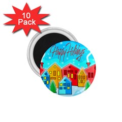 Christmas Magical Landscape  1 75  Magnets (10 Pack)  by Valentinaart